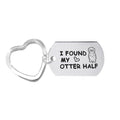 Couple keychain lovers gift (heart)