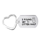 Couple keychain lovers gift (heart)