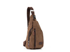 Casual Men Chest Pack Canvas Crossbody Bag