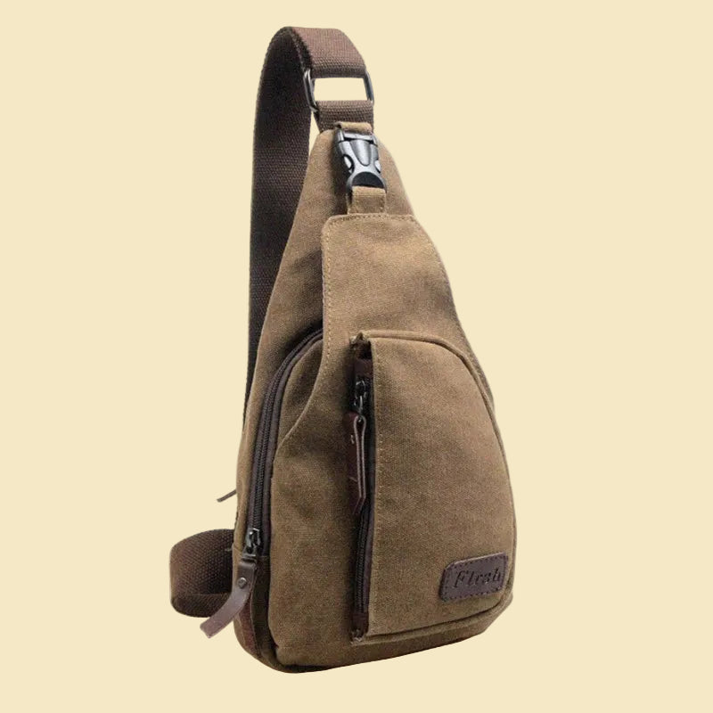 Casual Men Chest Pack Canvas Crossbody Bag