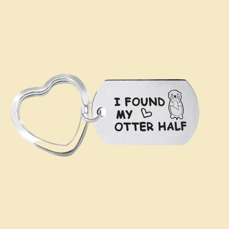 Couple keychain lovers gift (heart)