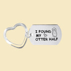 Couple keychain lovers gift (heart)